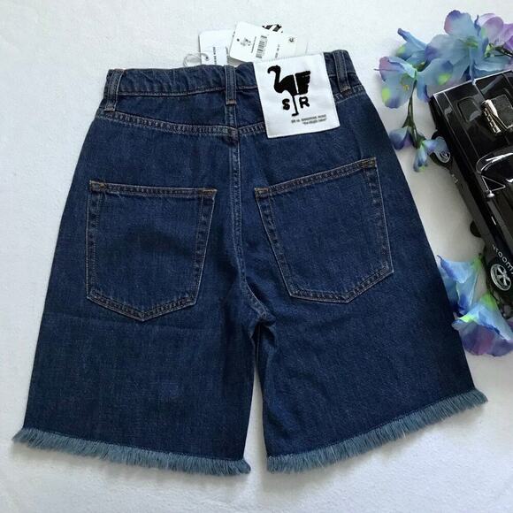 Free People Sandrine Rose NWT Dark Wash Jean Shorts Women Various - Picture 5 of 8